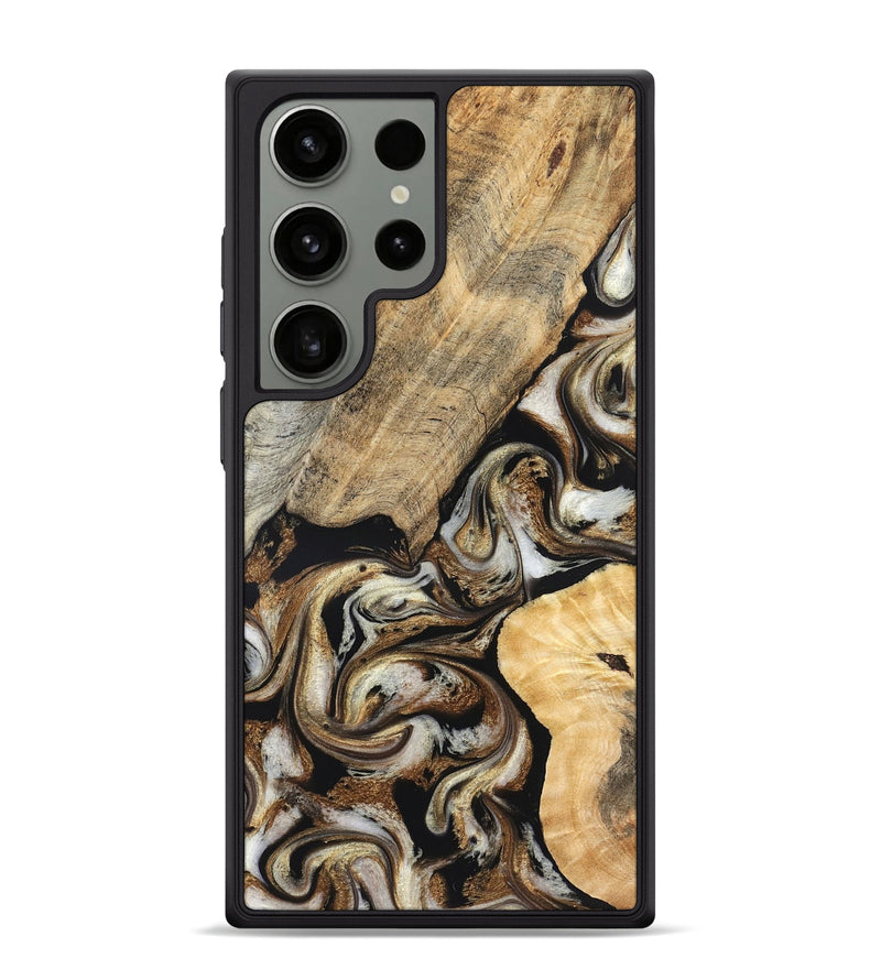 Galaxy S24 Ultra Wood Phone Case - Ike (Black & White, 826760)