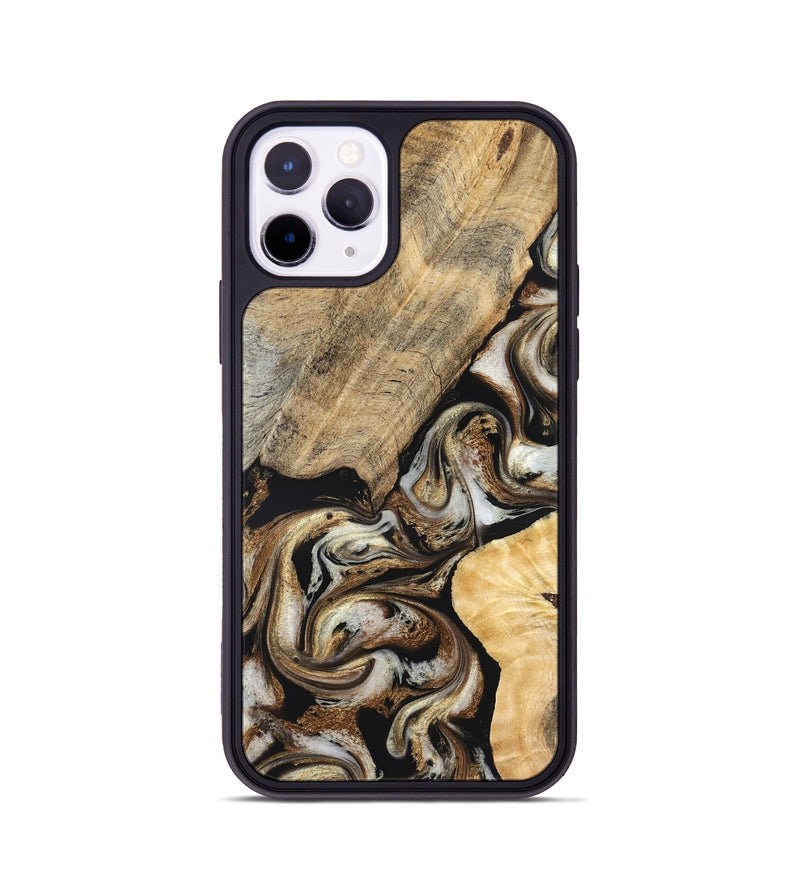 iPhone 11 Pro Wood Phone Case - Ike (Black & White, 826760)