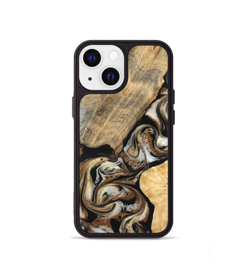 iPhone 13 mini Wood Phone Case - Ike (Black & White, 826760)