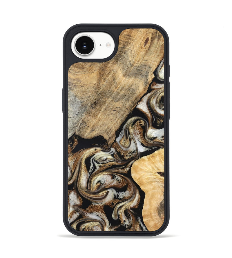 iPhone 16e Wood Phone Case - Ike (Black & White, 826760)