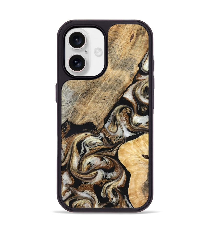 iPhone 17 Wood Phone Case - Ike (Black & White, 826760)