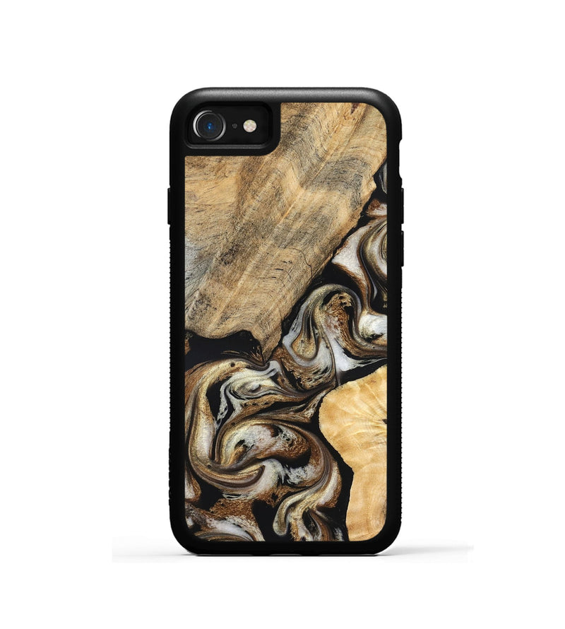 iPhone SE Wood Phone Case - Ike (Black & White, 826760)