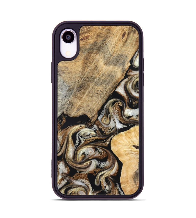 iPhone Xr Wood Phone Case - Ike (Black & White, 826760)