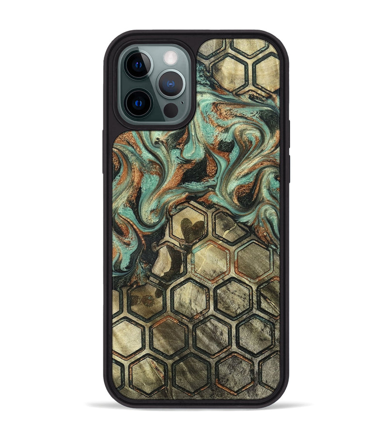 iPhone 12 Pro Max Wood Phone Case - Berry (Pattern, 826802)