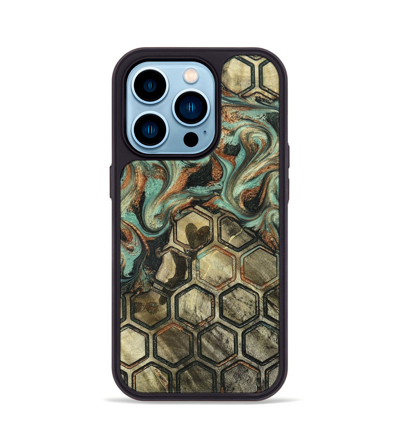 iPhone 14 Pro Wood Phone Case - Berry (Pattern, 826802)