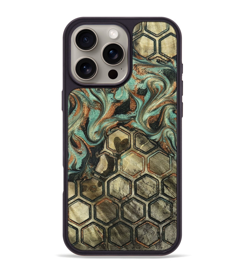 iPhone 16 Pro Max Wood Phone Case - Berry (Pattern, 826802)