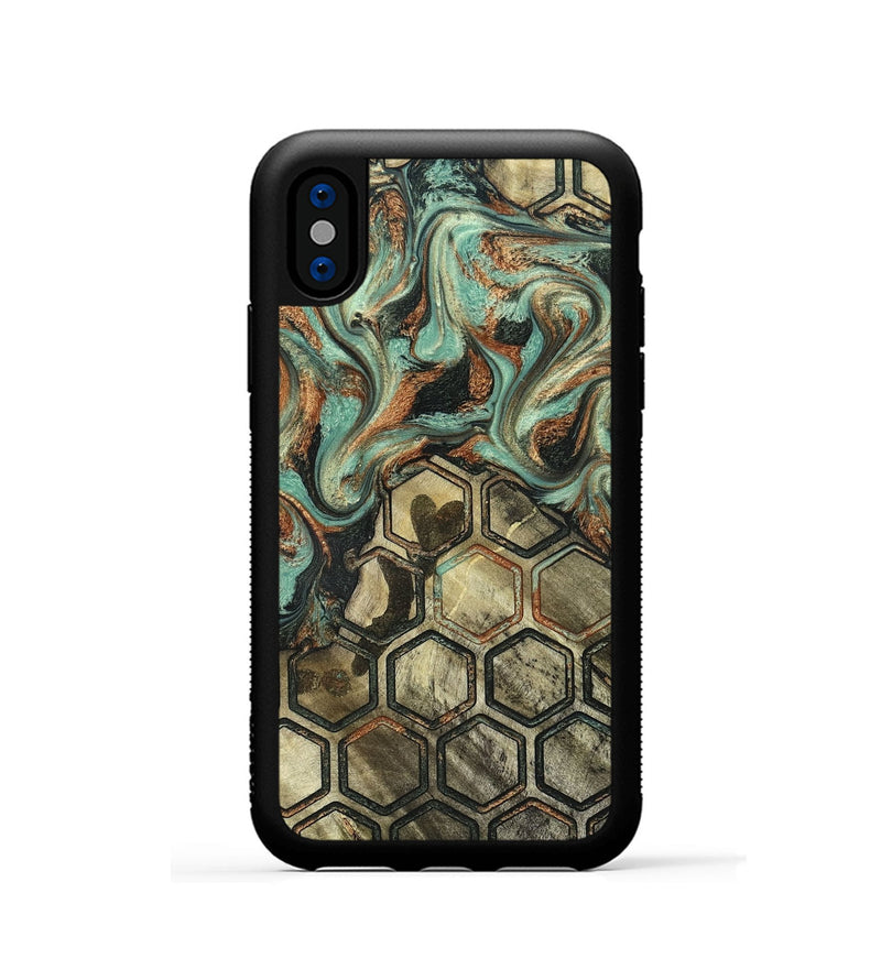 iPhone Xs Wood Phone Case - Berry (Pattern, 826802)