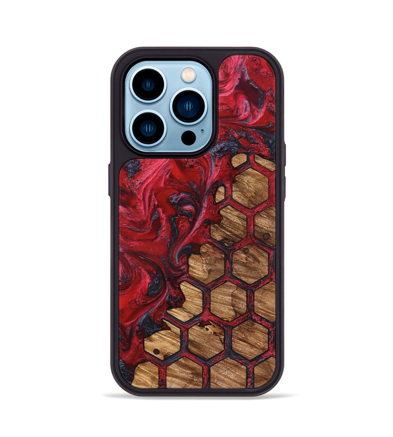 iPhone 14 Pro Wood Phone Case - Jaylon (Pattern, 826804)