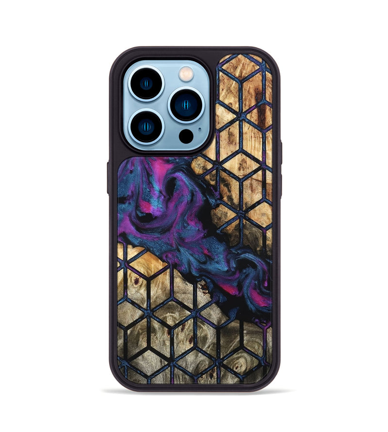 iPhone 14 Pro Wood Phone Case - Zackery (Pattern, 826805)