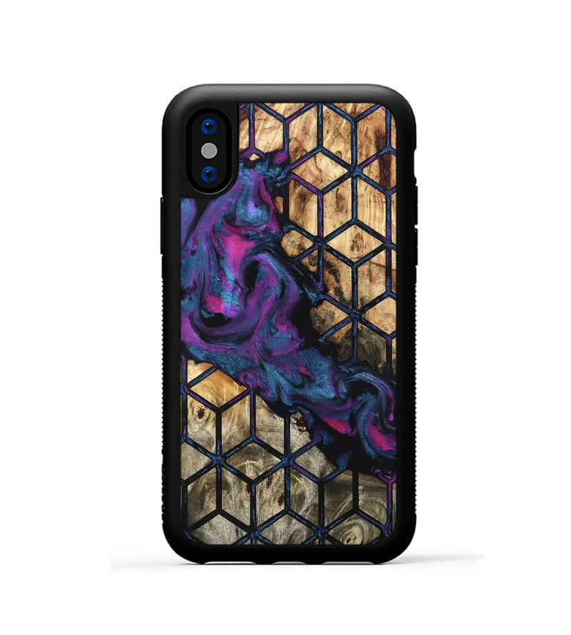 iPhone Xs Wood Phone Case - Zackery (Pattern, 826805)