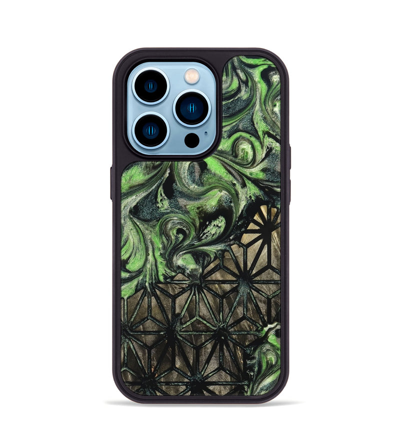 iPhone 14 Pro Wood Phone Case - Mozelle (Pattern, 826806)