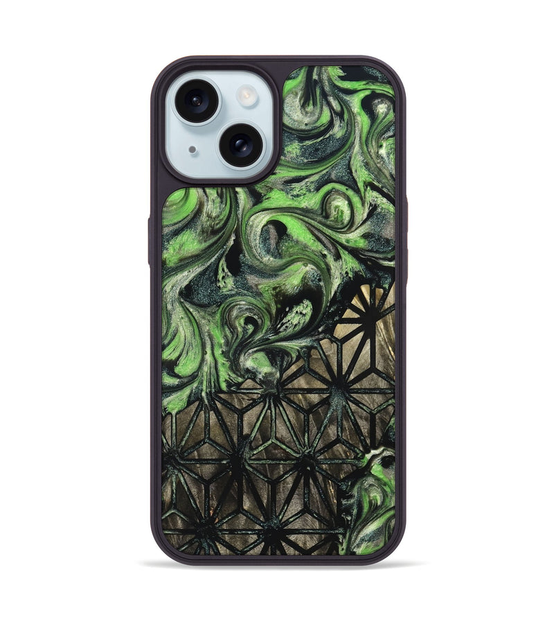 iPhone 15 Wood Phone Case - Mozelle (Pattern, 826806)