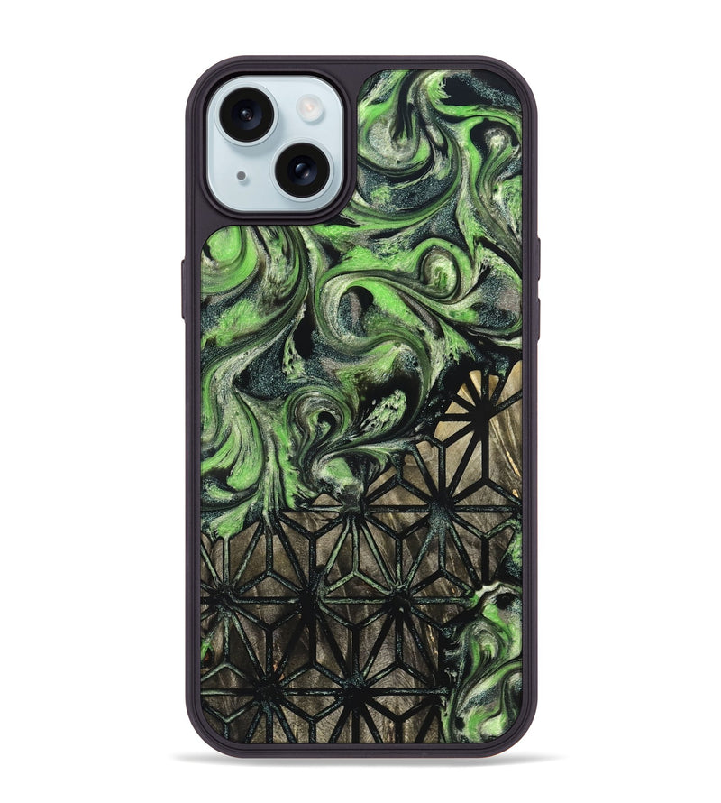 iPhone 15 Plus Wood Phone Case - Mozelle (Pattern, 826806)