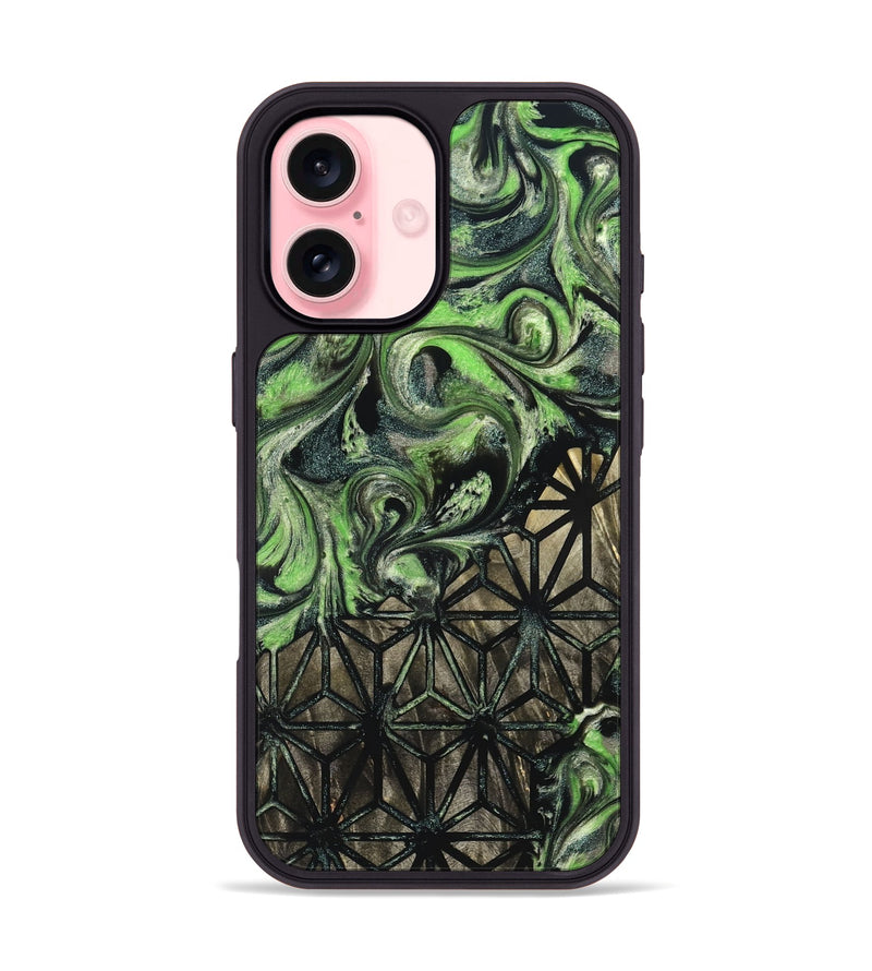 iPhone 16 Wood Phone Case - Mozelle (Pattern, 826806)