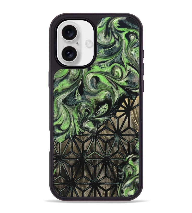 iPhone 16 Plus Wood Phone Case - Mozelle (Pattern, 826806)