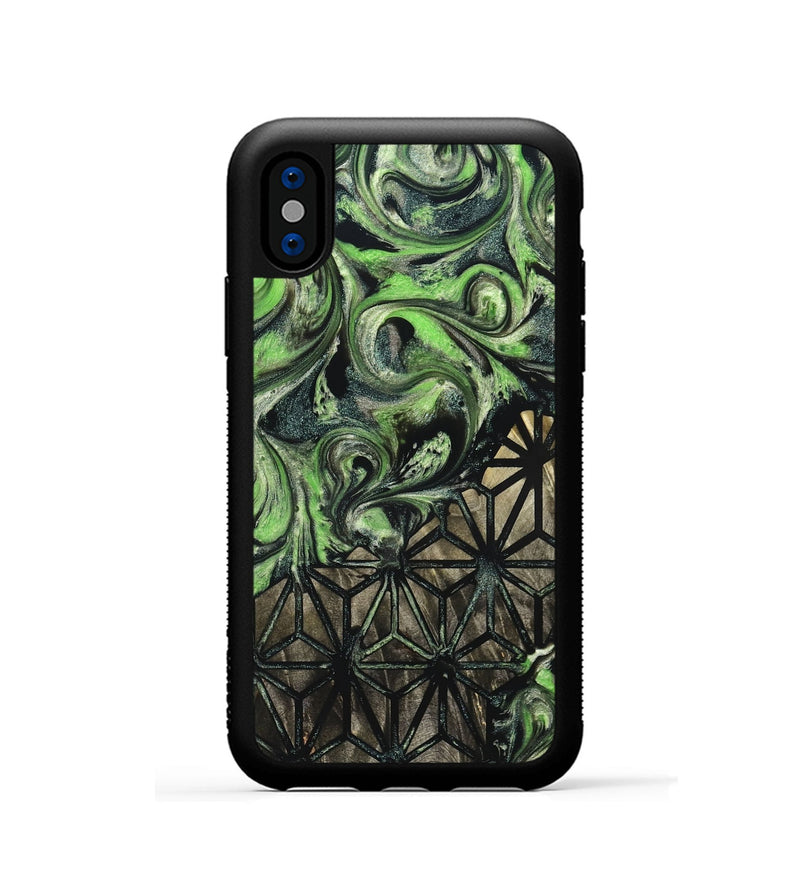 iPhone Xs Wood Phone Case - Mozelle (Pattern, 826806)