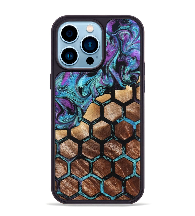 iPhone 14 Pro Max Wood Phone Case - Kamron (Pattern, 826807)