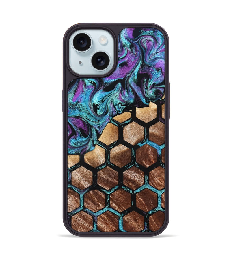 iPhone 15 Wood Phone Case - Kamron (Pattern, 826807)