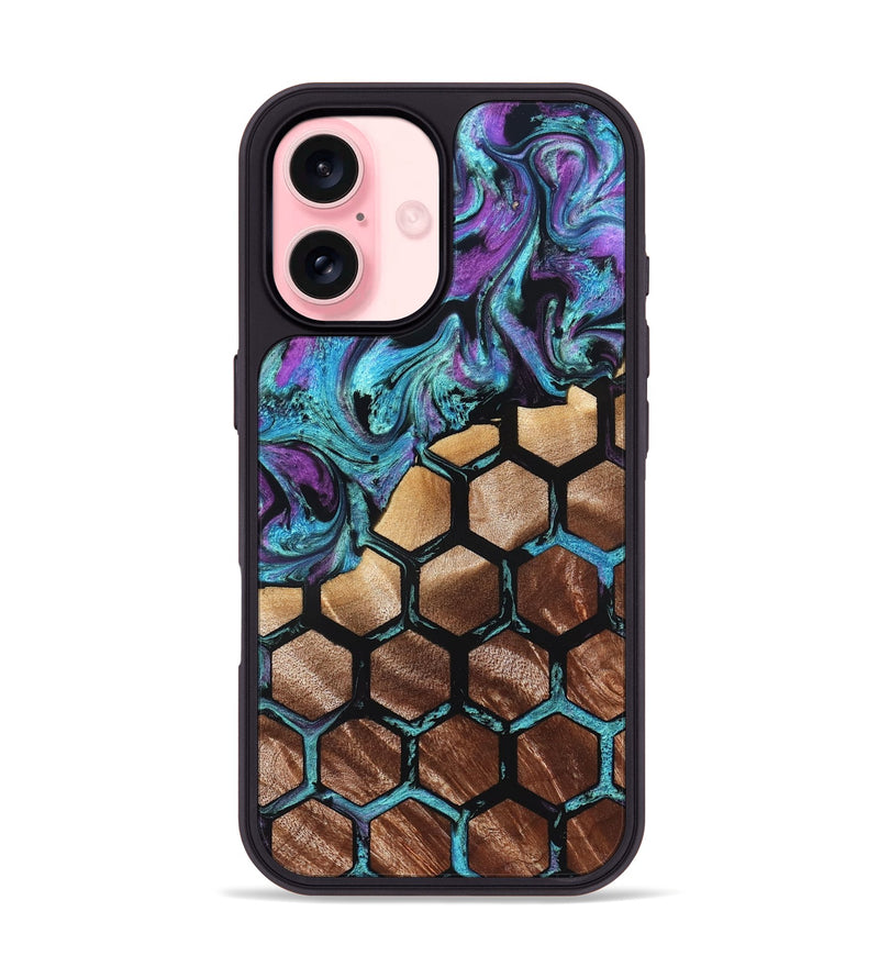 iPhone 16 Wood Phone Case - Kamron (Pattern, 826807)