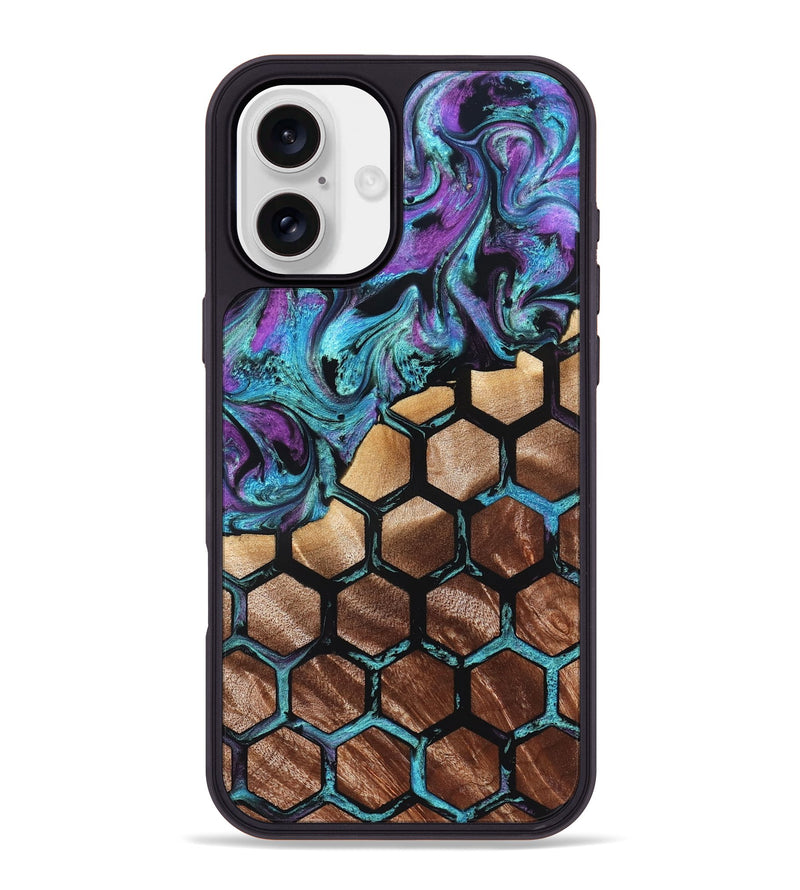 iPhone 16 Plus Wood Phone Case - Kamron (Pattern, 826807)