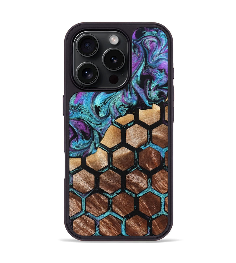 iPhone 16 Pro Wood Phone Case - Kamron (Pattern, 826807)