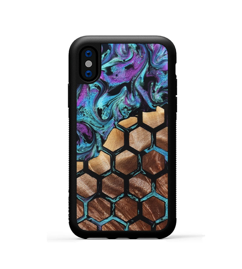 iPhone Xs Wood Phone Case - Kamron (Pattern, 826807)