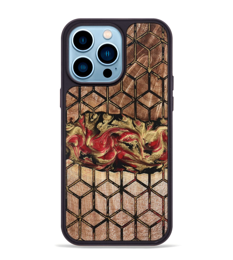 iPhone 14 Pro Max Wood Phone Case - Avianna (Pattern, 826809)
