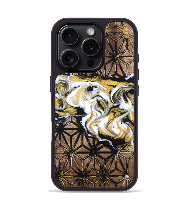 iPhone 16 Pro Wood Phone Case - Watson (Pattern, 826811)