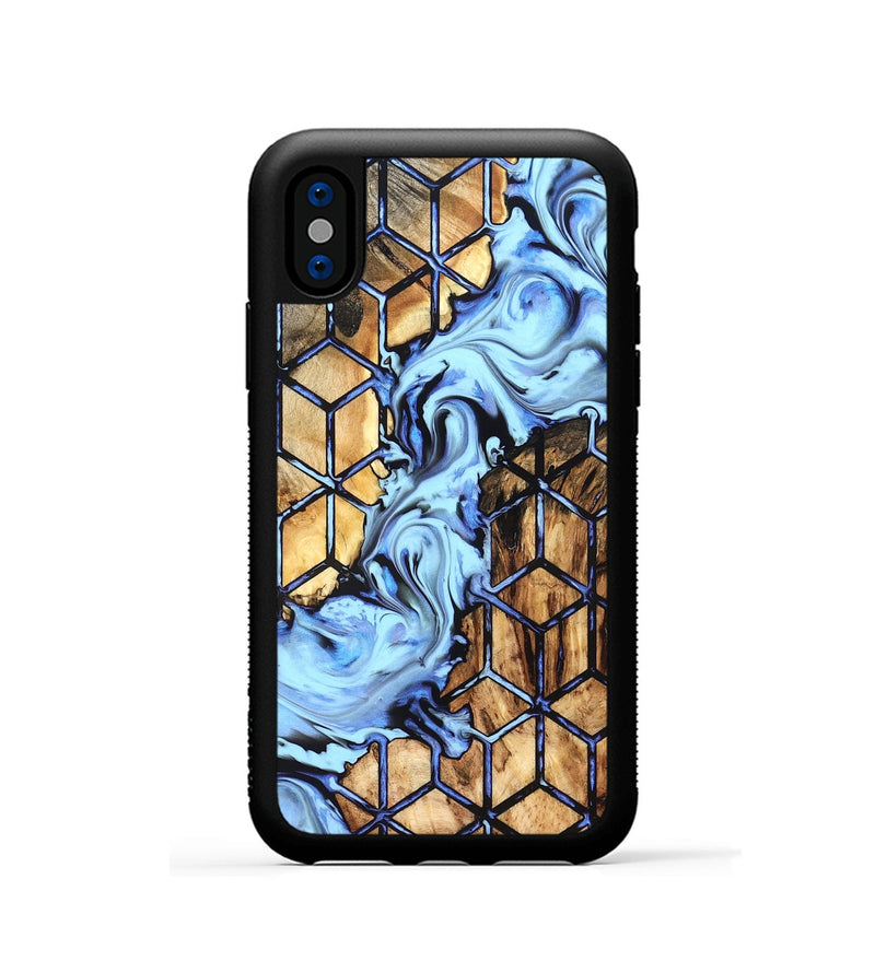 iPhone Xs Wood Phone Case - Lloyd (Pattern, 826815)