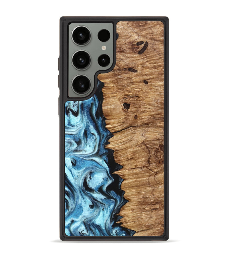Galaxy S23 Ultra Wood Phone Case - Twila (Blue, 826822)