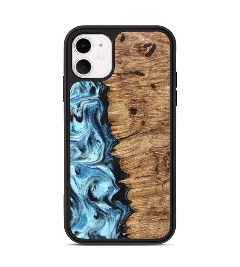 iPhone 11 Wood Phone Case - Twila (Blue, 826822)