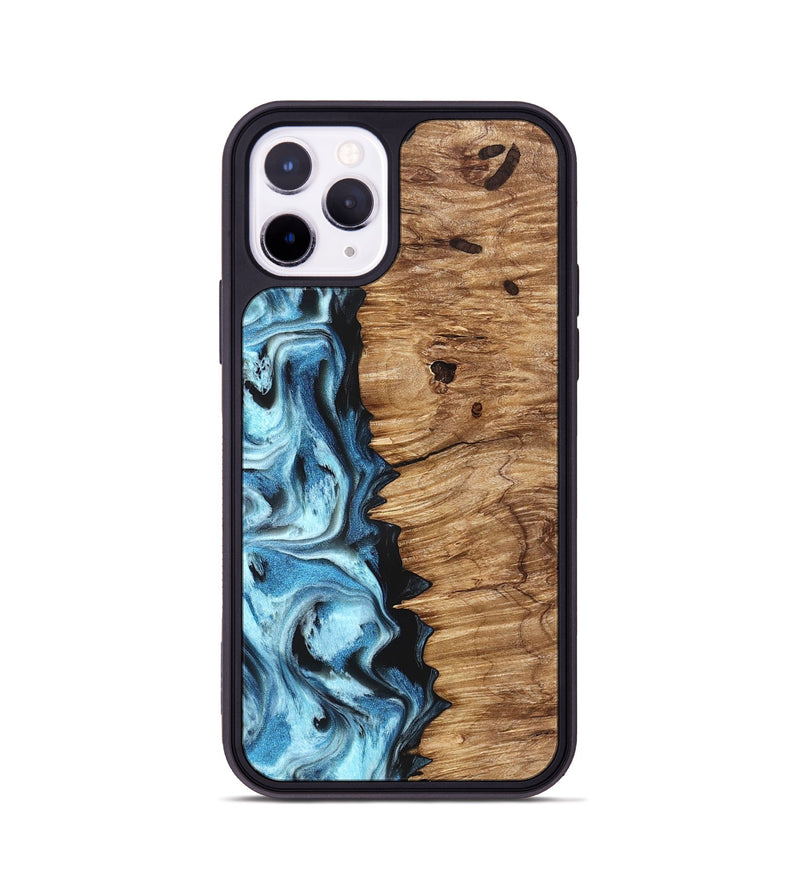 iPhone 11 Pro Wood Phone Case - Twila (Blue, 826822)
