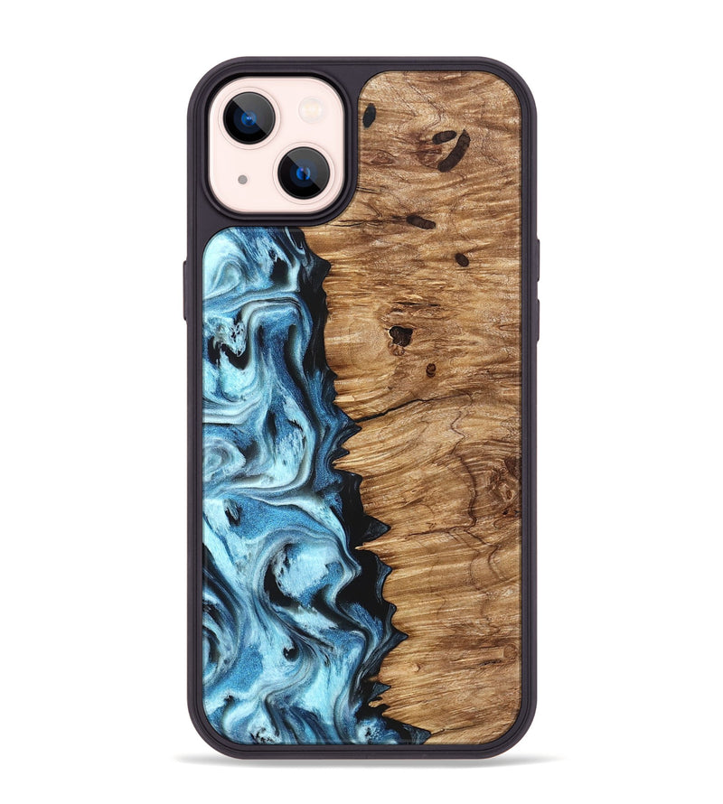 iPhone 14 Plus Wood Phone Case - Twila (Blue, 826822)