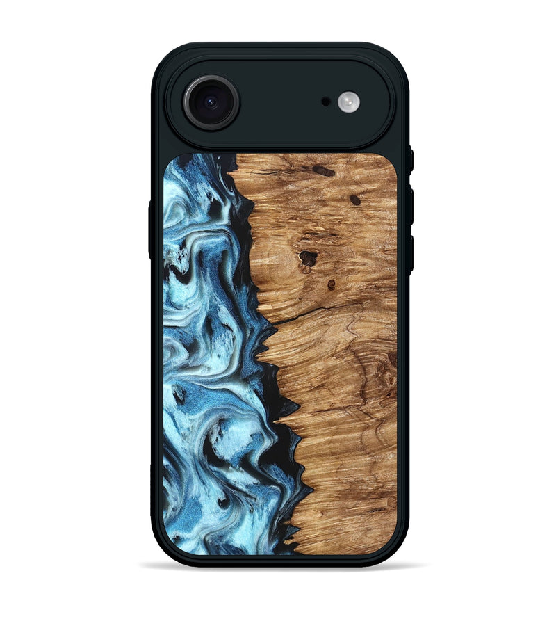 iPhone 17 Air Wood Phone Case - Twila (Blue, 826822)