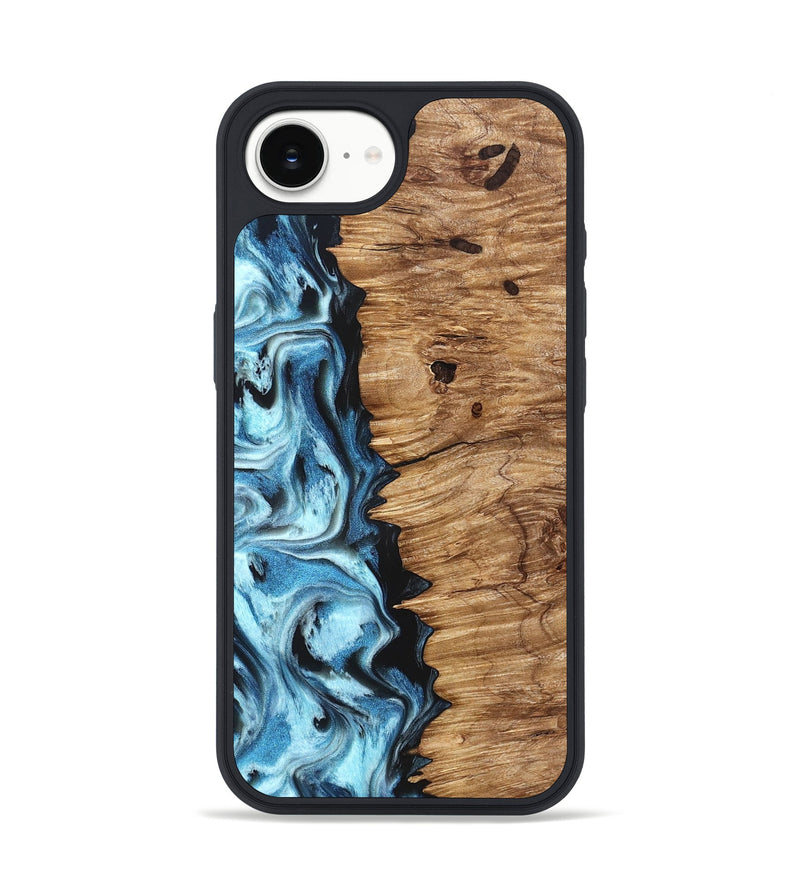 iPhone 17e Wood Phone Case - Twila (Blue, 826822)
