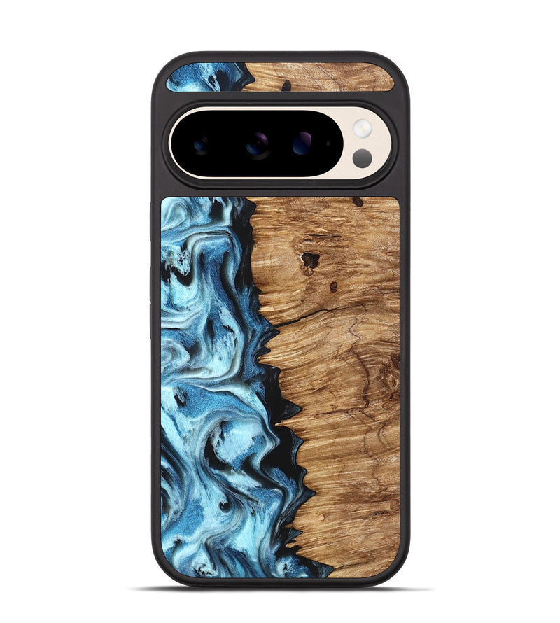 Pixel 10 Wood Phone Case - Twila (Blue, 826822)