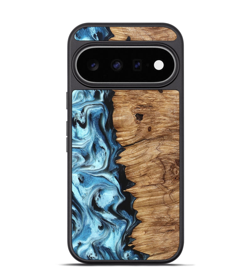 Pixel 11 Pro Wood Phone Case - Twila (Blue, 826822)