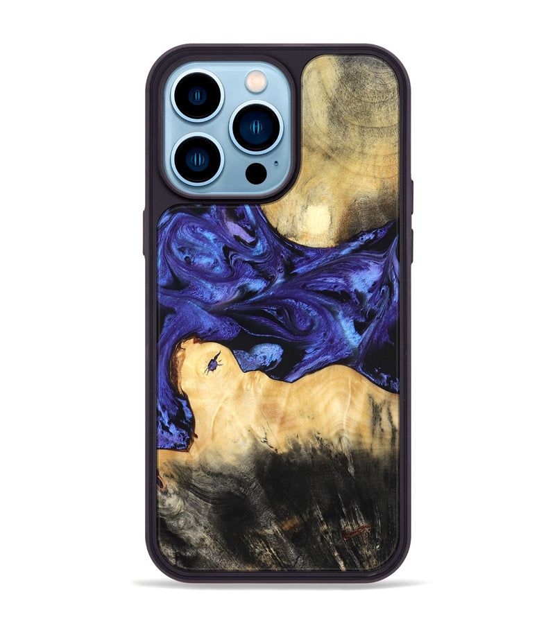 iPhone 14 Pro Max Wood Phone Case - Lukas (Purple, 826823)