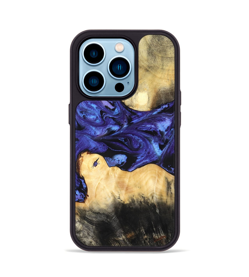 iPhone 14 Pro Wood Phone Case - Lukas (Purple, 826823)