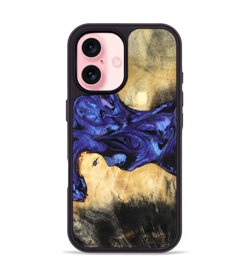 iPhone 16 Wood Phone Case - Lukas (Purple, 826823)