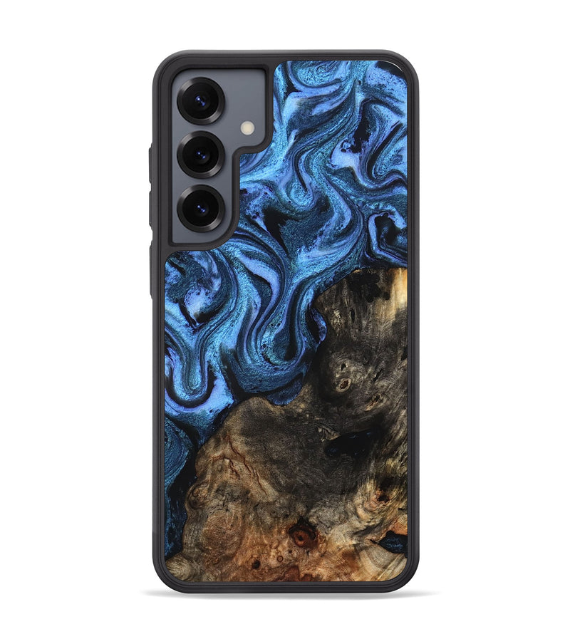 Galaxy S25 Plus Wood Phone Case - Stacie (Blue, 826824)
