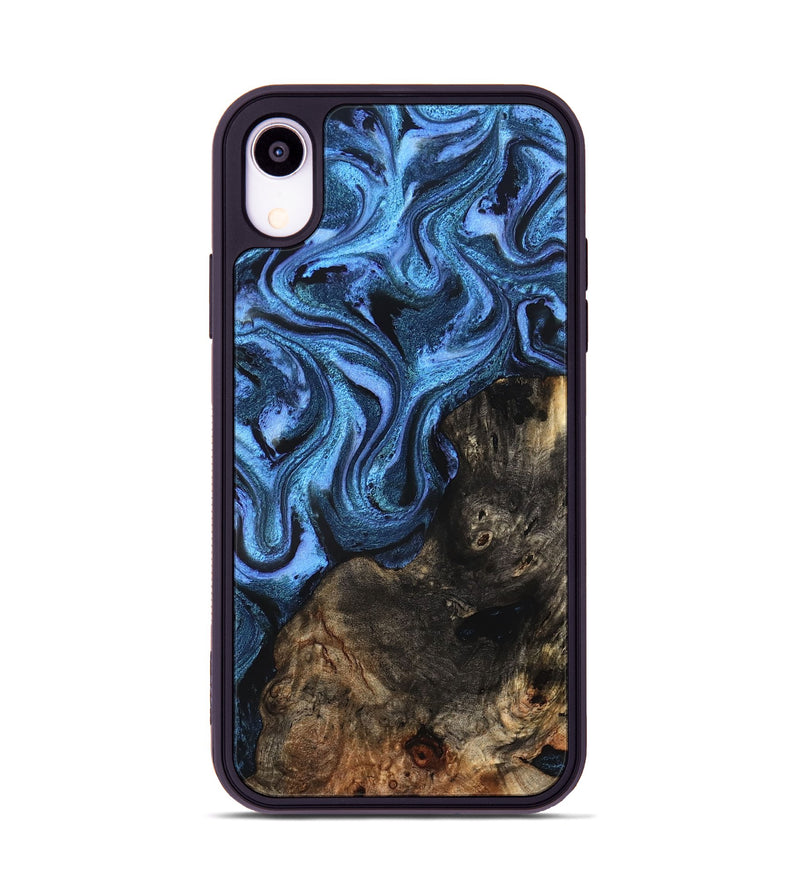 iPhone Xr Wood Phone Case - Stacie (Blue, 826824)