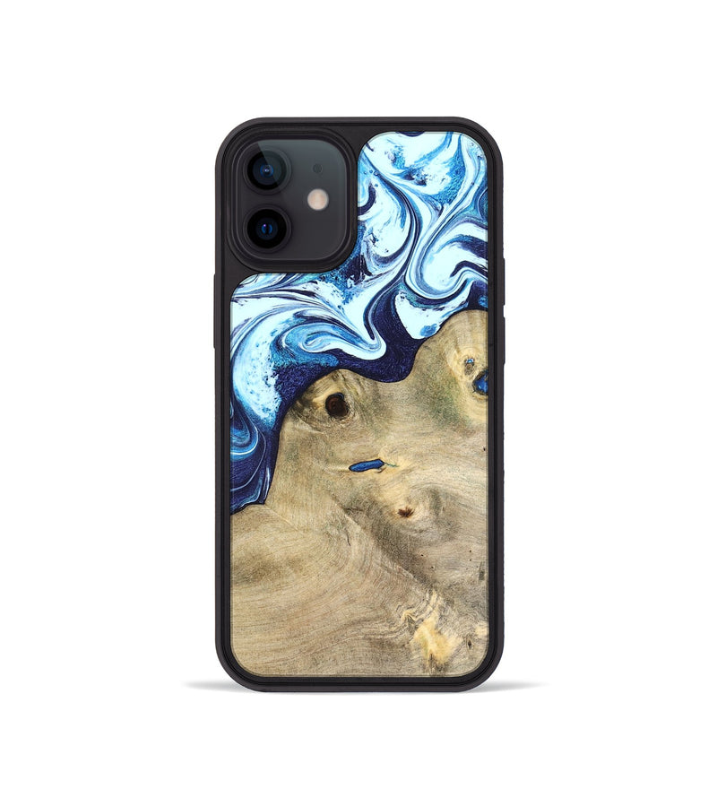 iPhone 12 mini Wood Phone Case - Socorro (Blue, 826825)