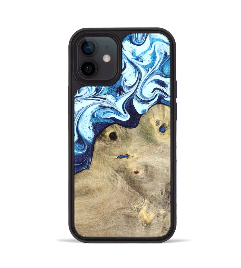 iPhone 12 Wood Phone Case - Socorro (Blue, 826825)