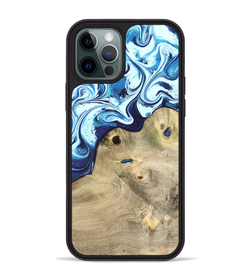 iPhone 12 Pro Max Wood Phone Case - Socorro (Blue, 826825)