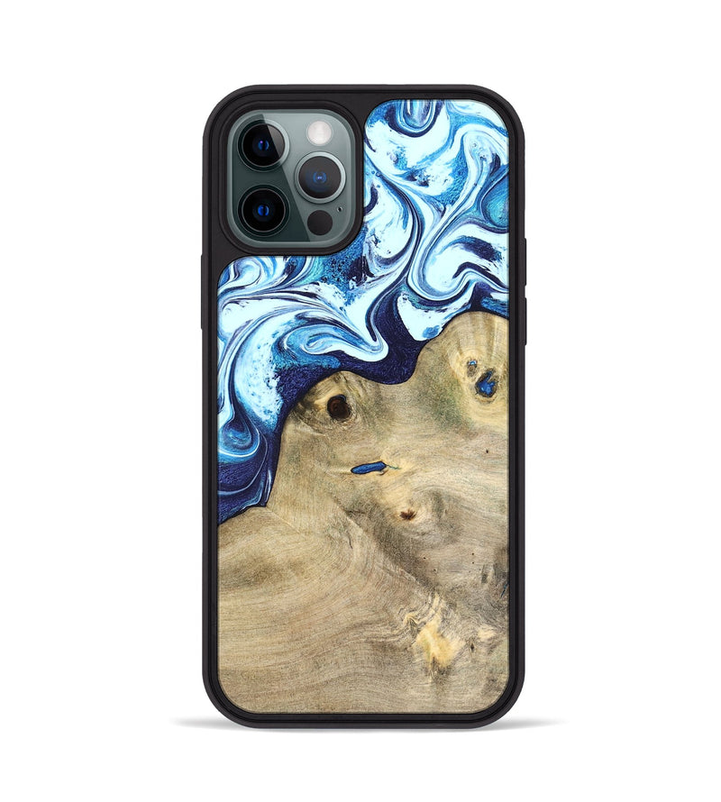 iPhone 12 Pro Wood Phone Case - Socorro (Blue, 826825)
