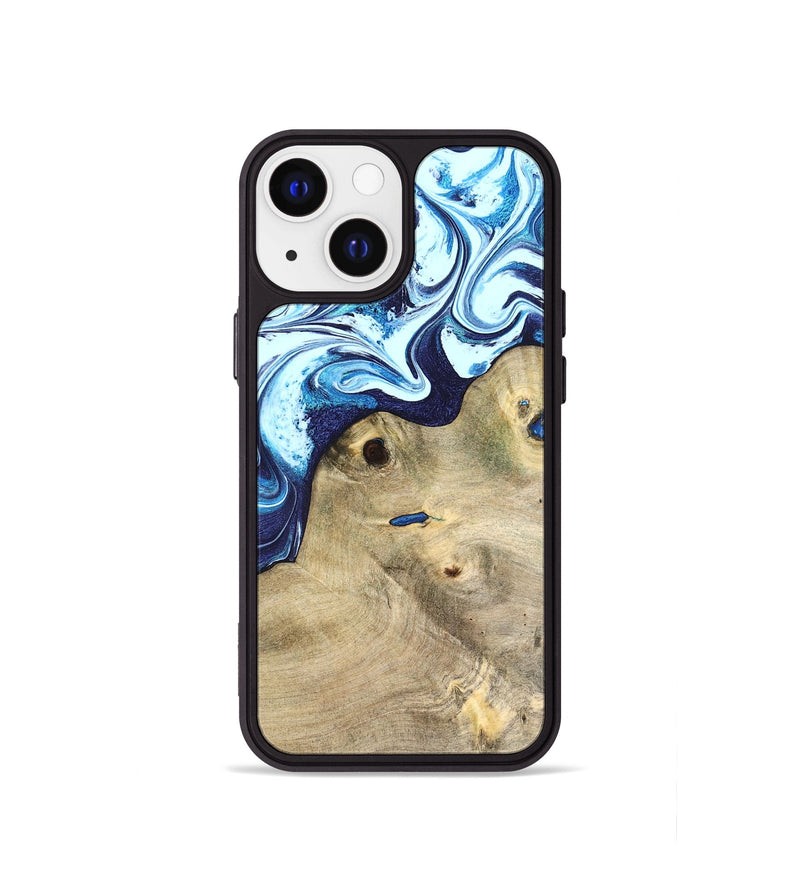iPhone 13 mini Wood Phone Case - Socorro (Blue, 826825)