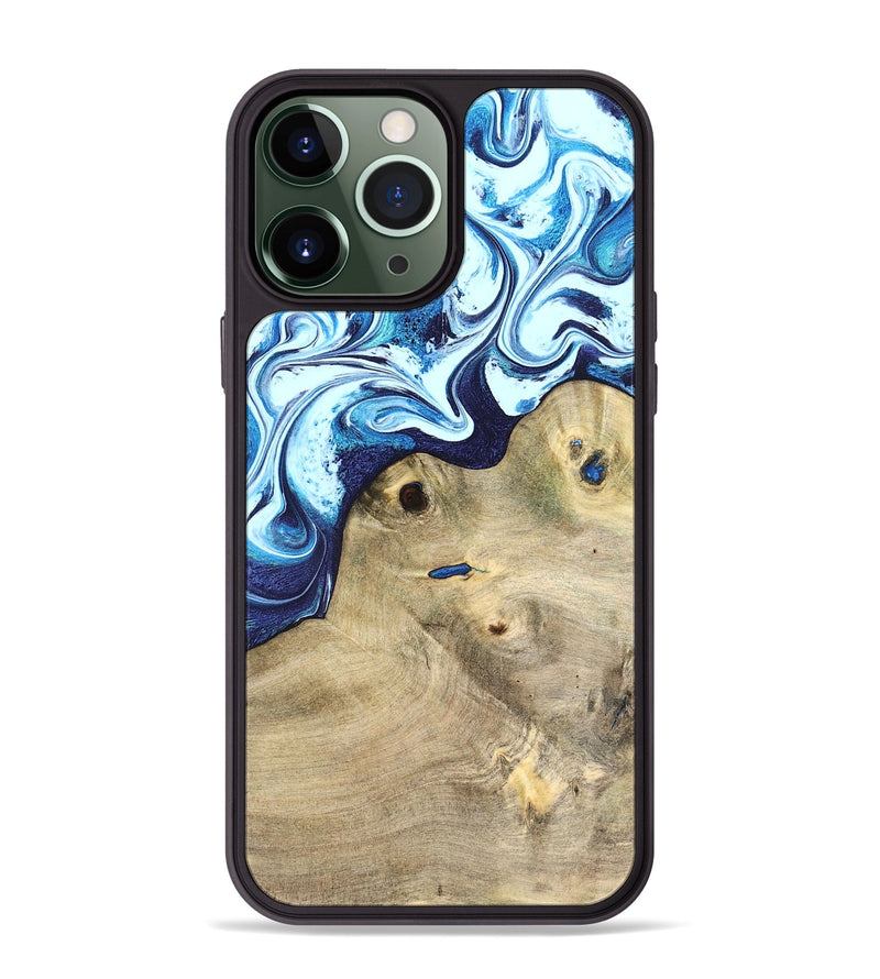 iPhone 13 Pro Max Wood Phone Case - Socorro (Blue, 826825)