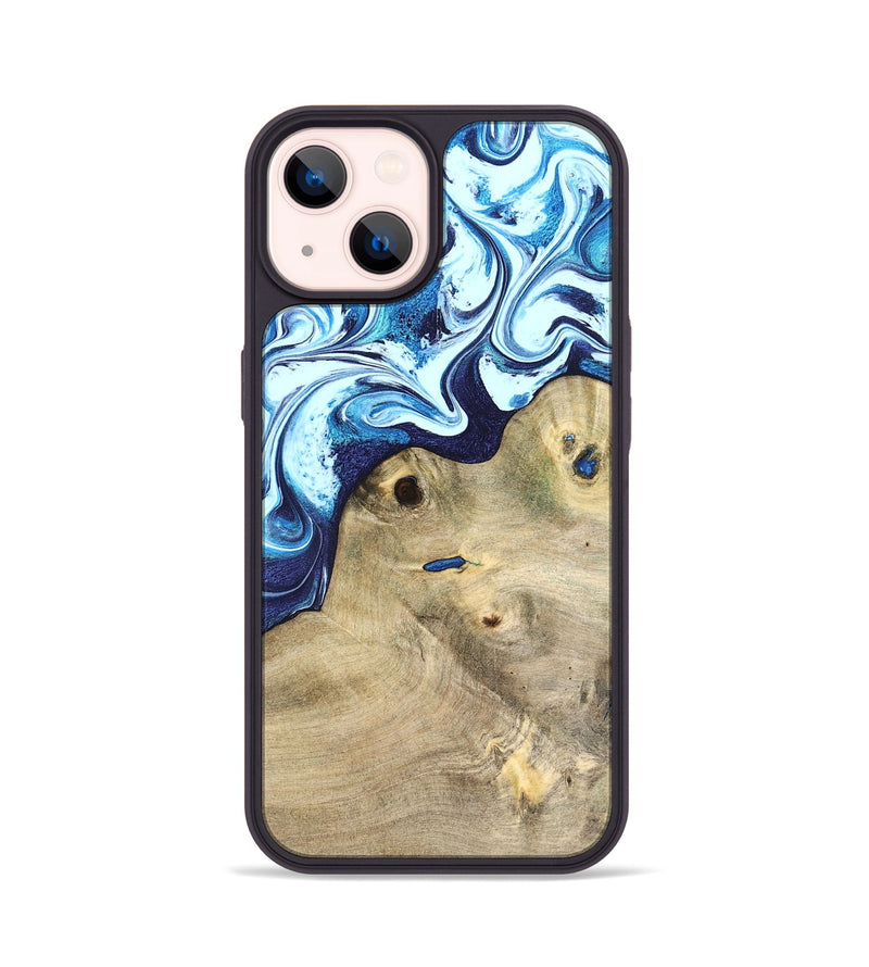 iPhone 14 Wood Phone Case - Socorro (Blue, 826825)