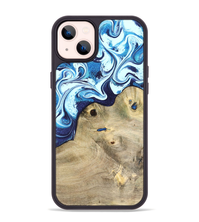 iPhone 14 Plus Wood Phone Case - Socorro (Blue, 826825)